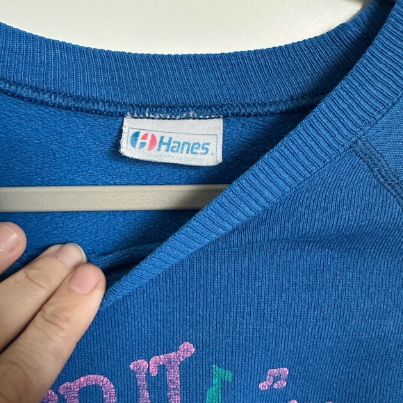 Hanes Blue California Raisins Crewneck Sweatshirt - Picture 3 of 8